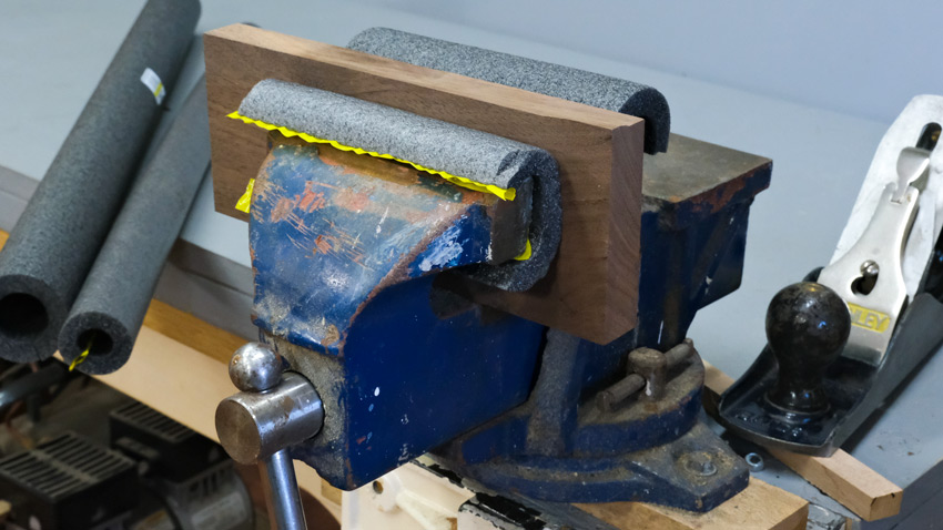 Bench vice soft jaws