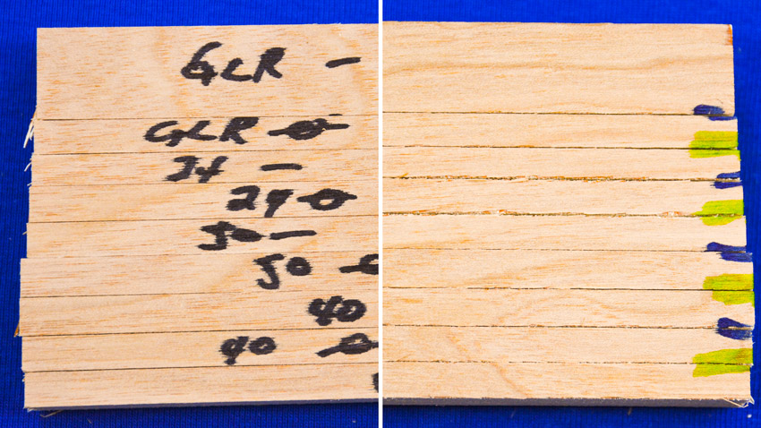 Zero Clearance Table Saw Insert Test PLYWOOD