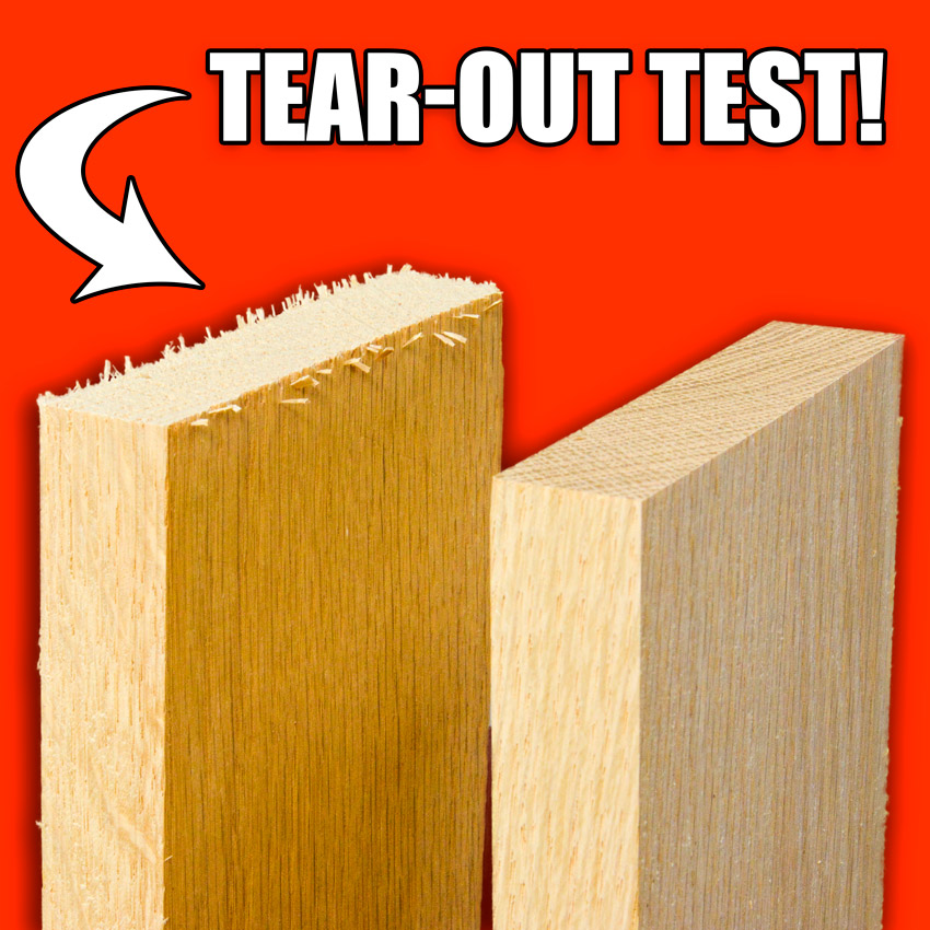 Table Saw Inserts: Tear-Out Test on Natural Woods!