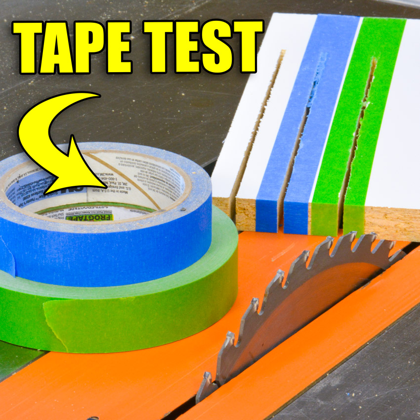 Woodworking Fact or Fiction: Does Tape on Wood Gives Cleaner Cuts / Less Tear-Outs