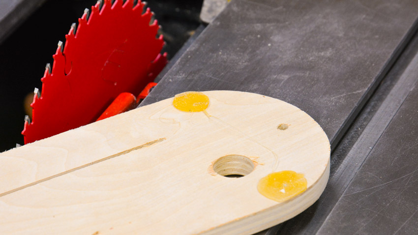 Table Saw Throat Plate Glue