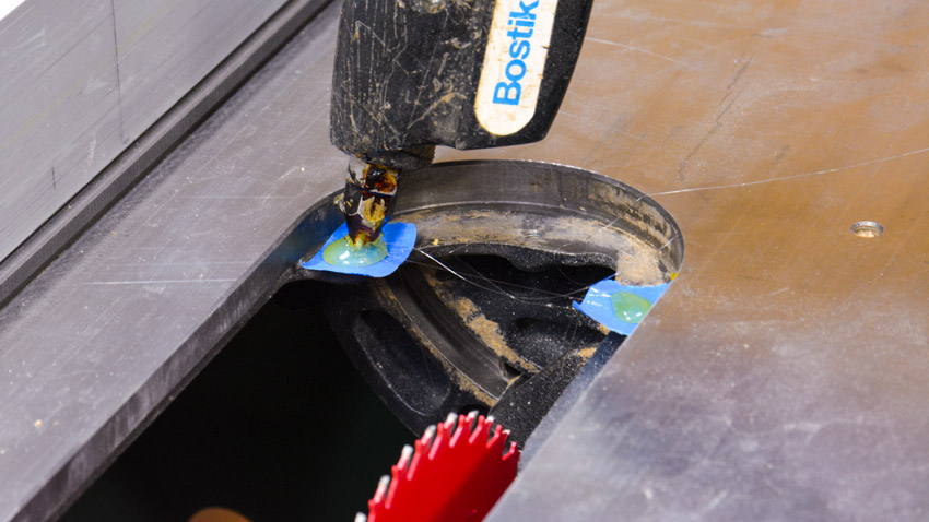 Table Saw Insert Glue
