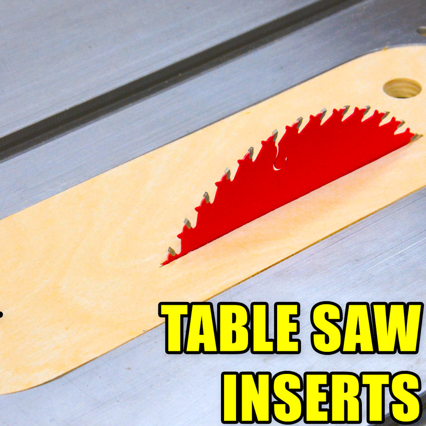 Making Table Saw Inserts