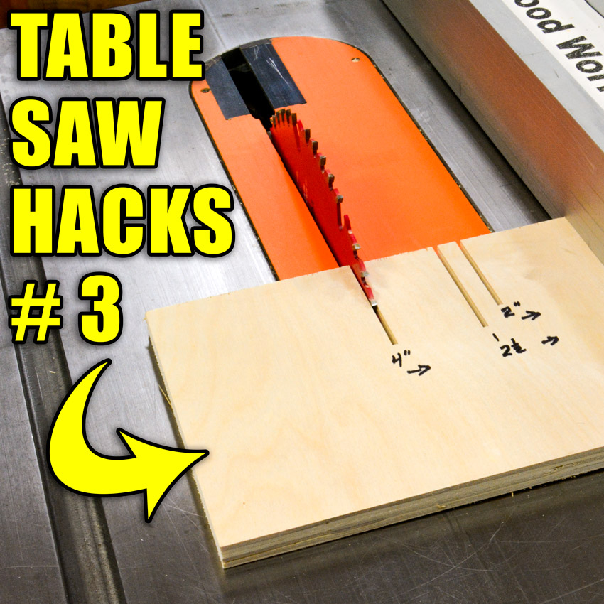 5 Quick Table Saw Tips