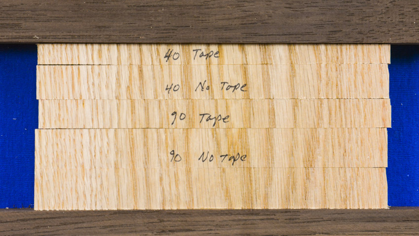 Crosscut Tap Test Oak