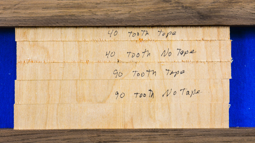 Crosscut Tap Test Pine