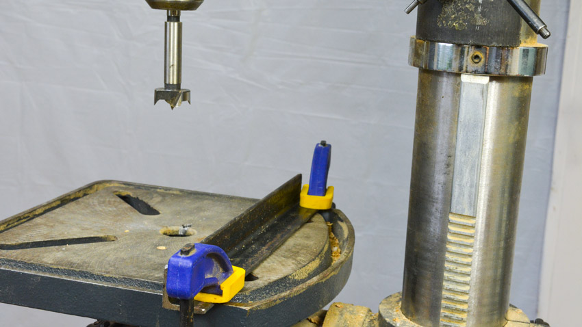 Drill press fence