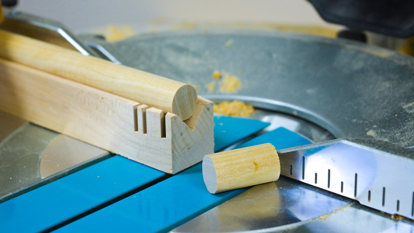 Mitre Saw Dowel Cutting