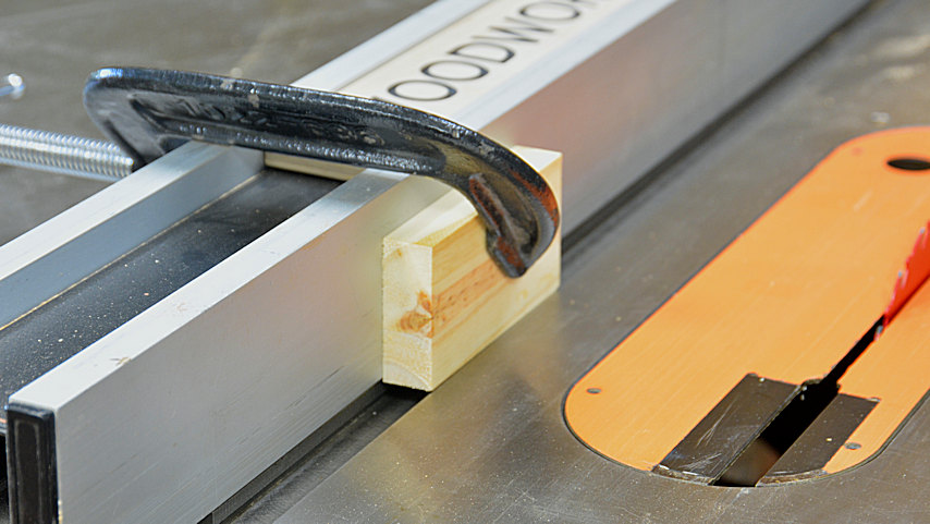 table saw c-clamps