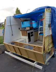 Travel trailer panel installs