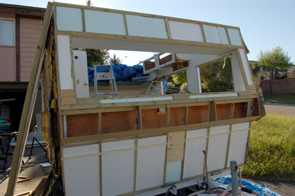 Travel trailer panel rebuild