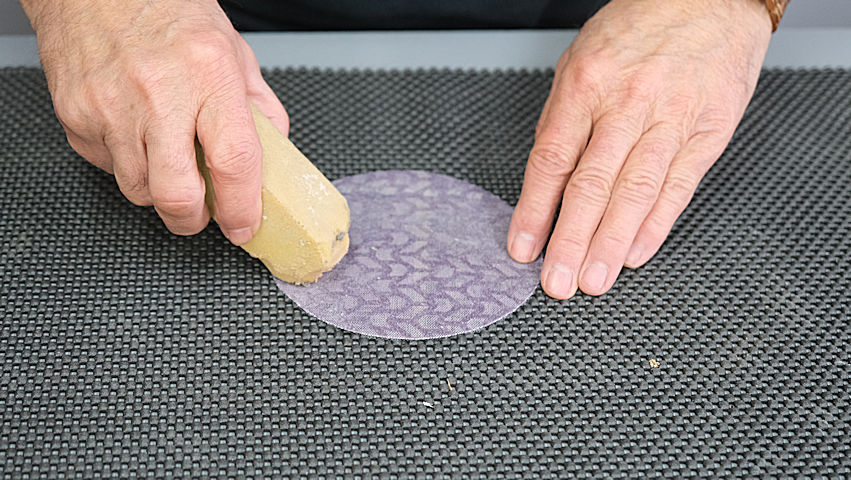 cleaning your sanding pads