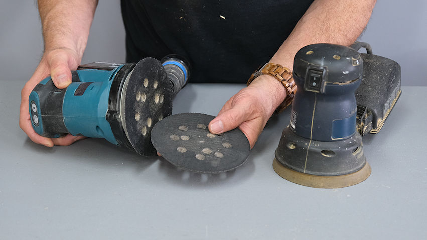 Replacing your oribal sander hook and loop pad