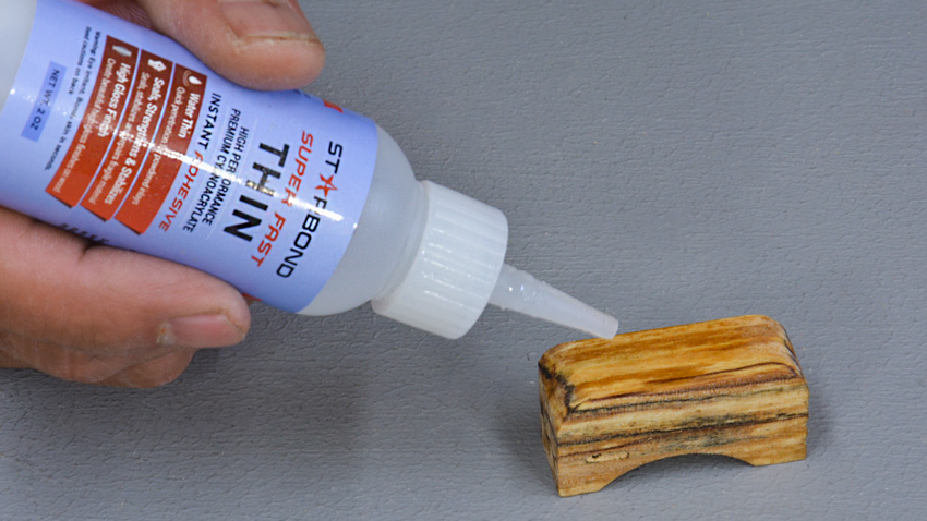 CA Glue  Stabilizing Wood