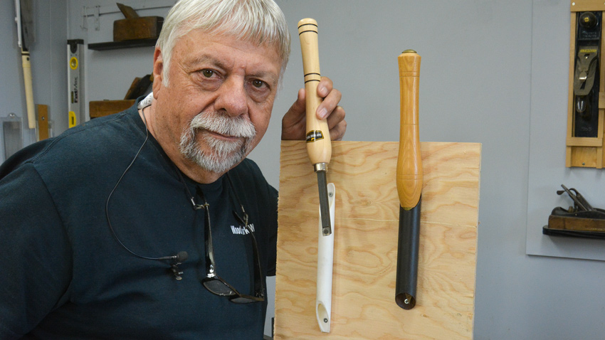 Wood turning chisel storage