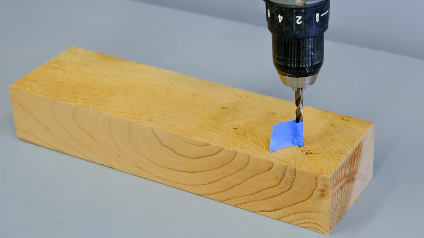 Masking Tape Drill Stops