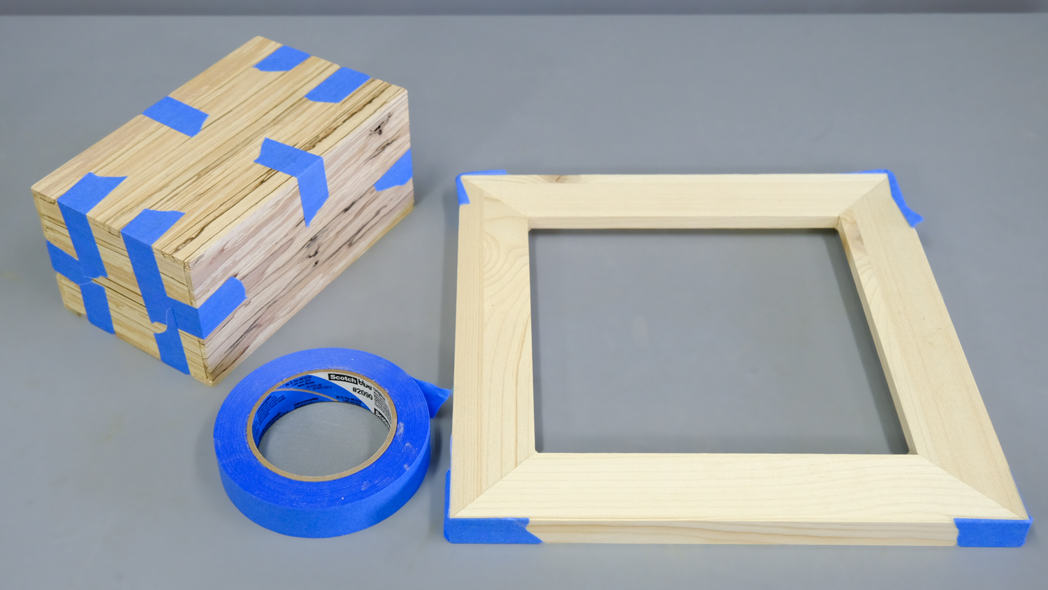 Masking Tape for clamping boxes