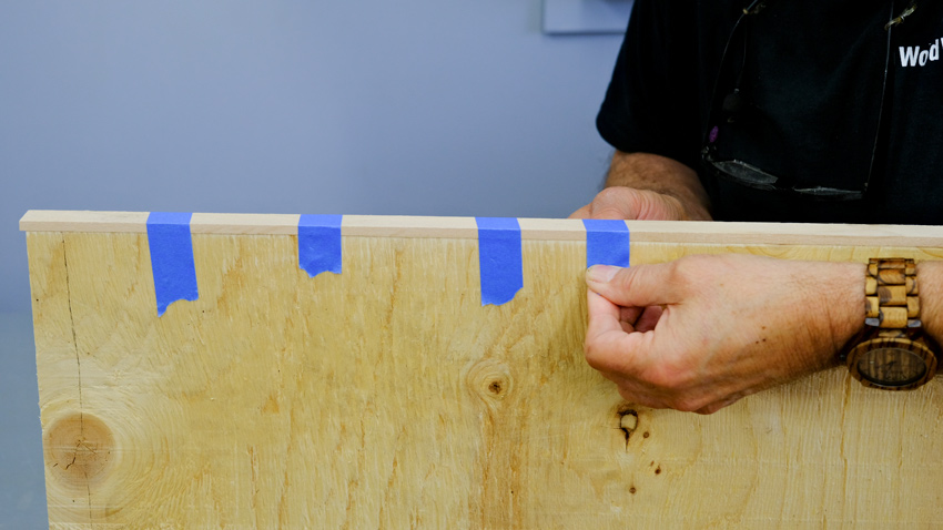 Masking Tape Clamps Veneer