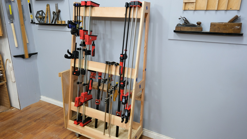 Mobile Clamp Rack for Wood Clamp Storage