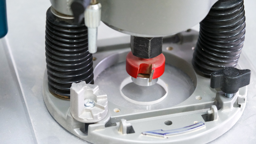 Plastic wood router base