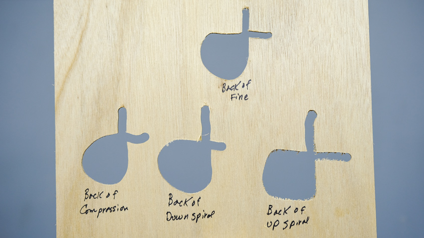 Spiral Router Bits 1/8 plywood back