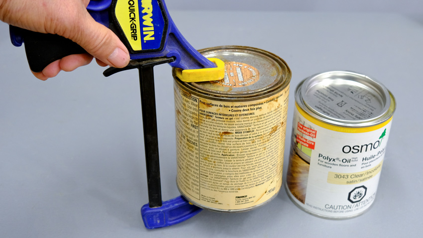 Clamps for paint lids