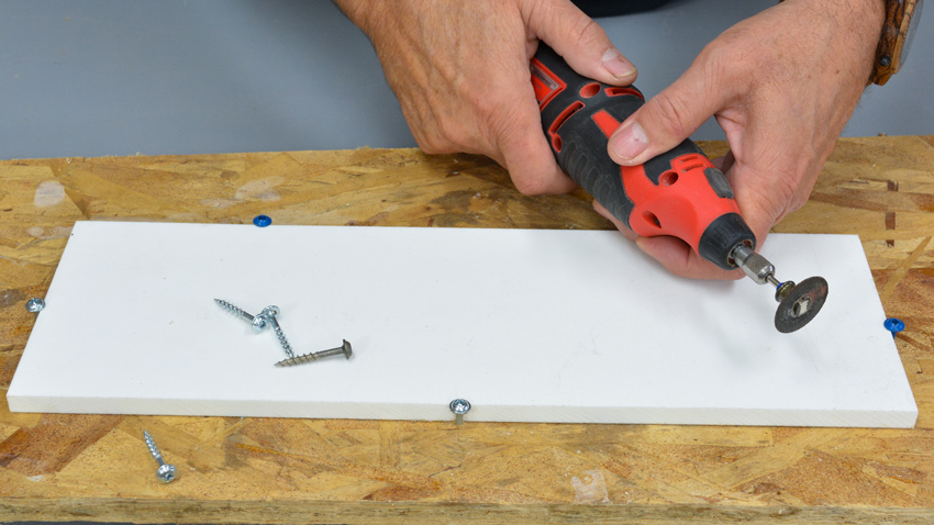 Woodworking screw hold downs