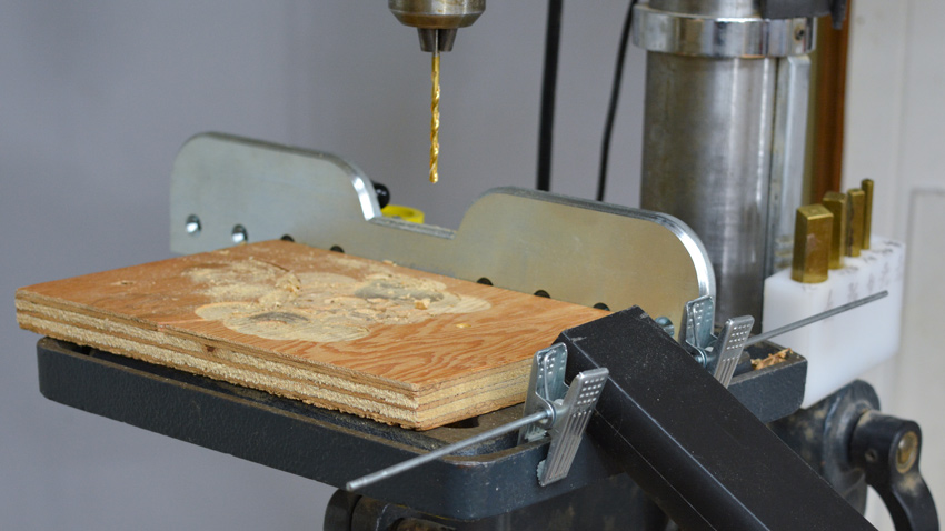 Drill Press vacuum mount