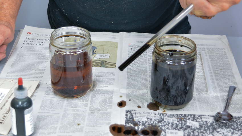 Mixing Wood Dyes