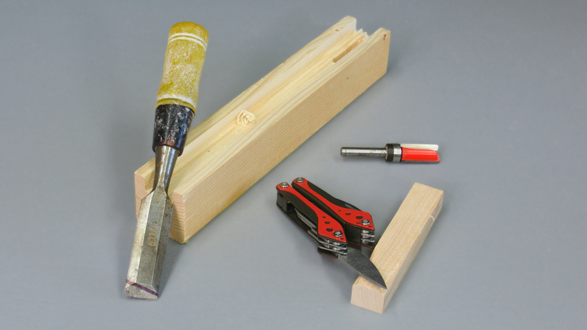 Cleaning out wood dados