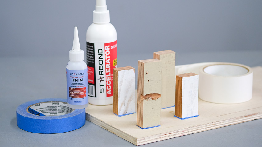 CA Glue Masking Tape Clamp
