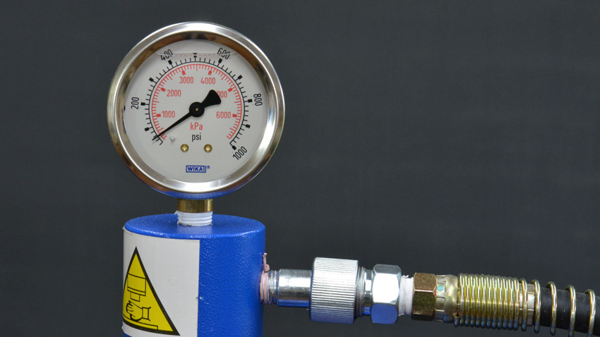 Hydraulic press gauge 