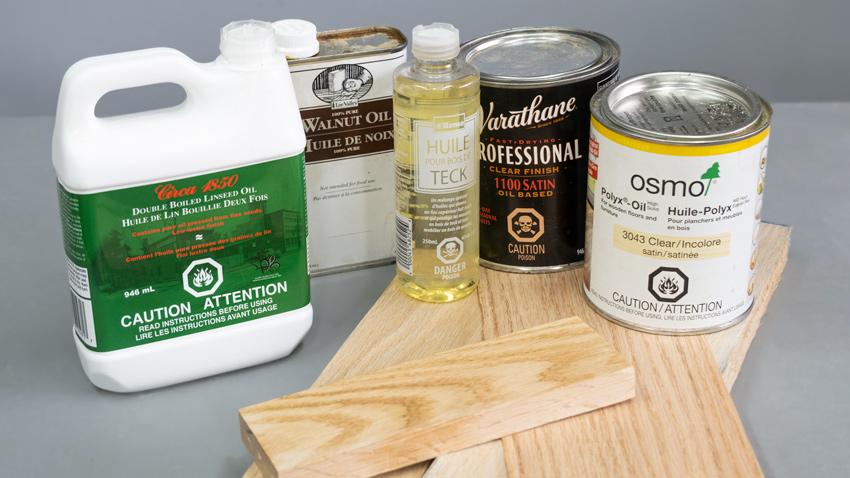 finishing oak wood