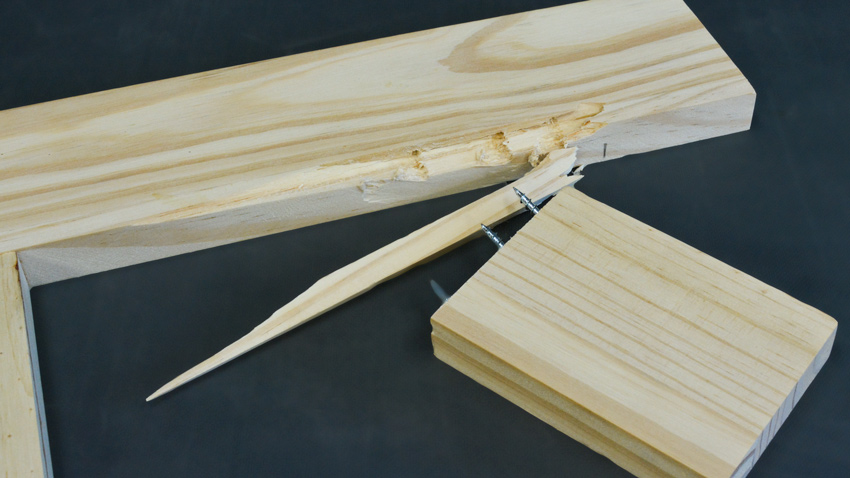 Pine wood joints