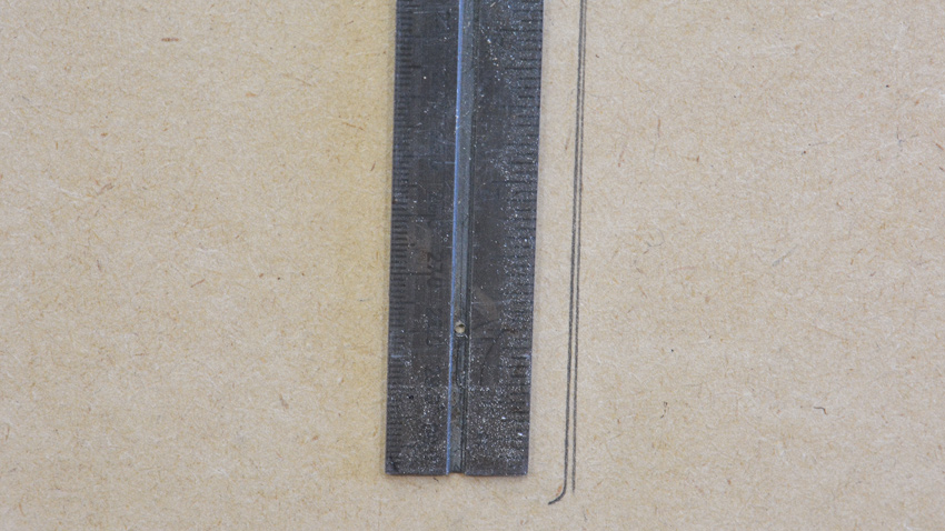 Checking wood square pencil