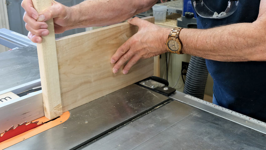 Vertical Cutting Table Saw Jig