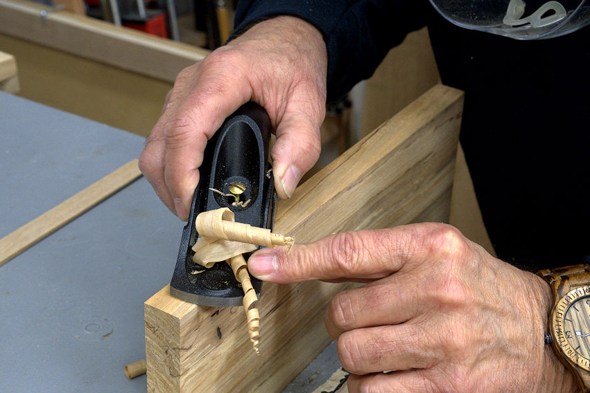 Block Plane Wood Curls