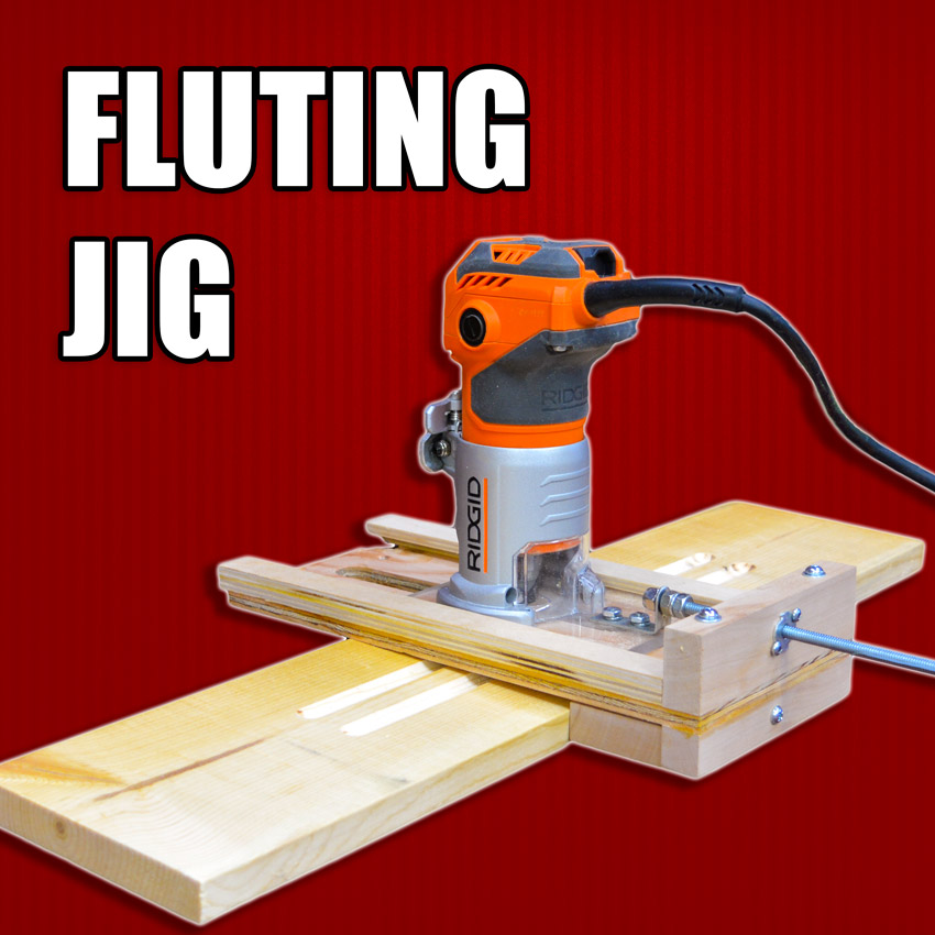 wood fluting jig